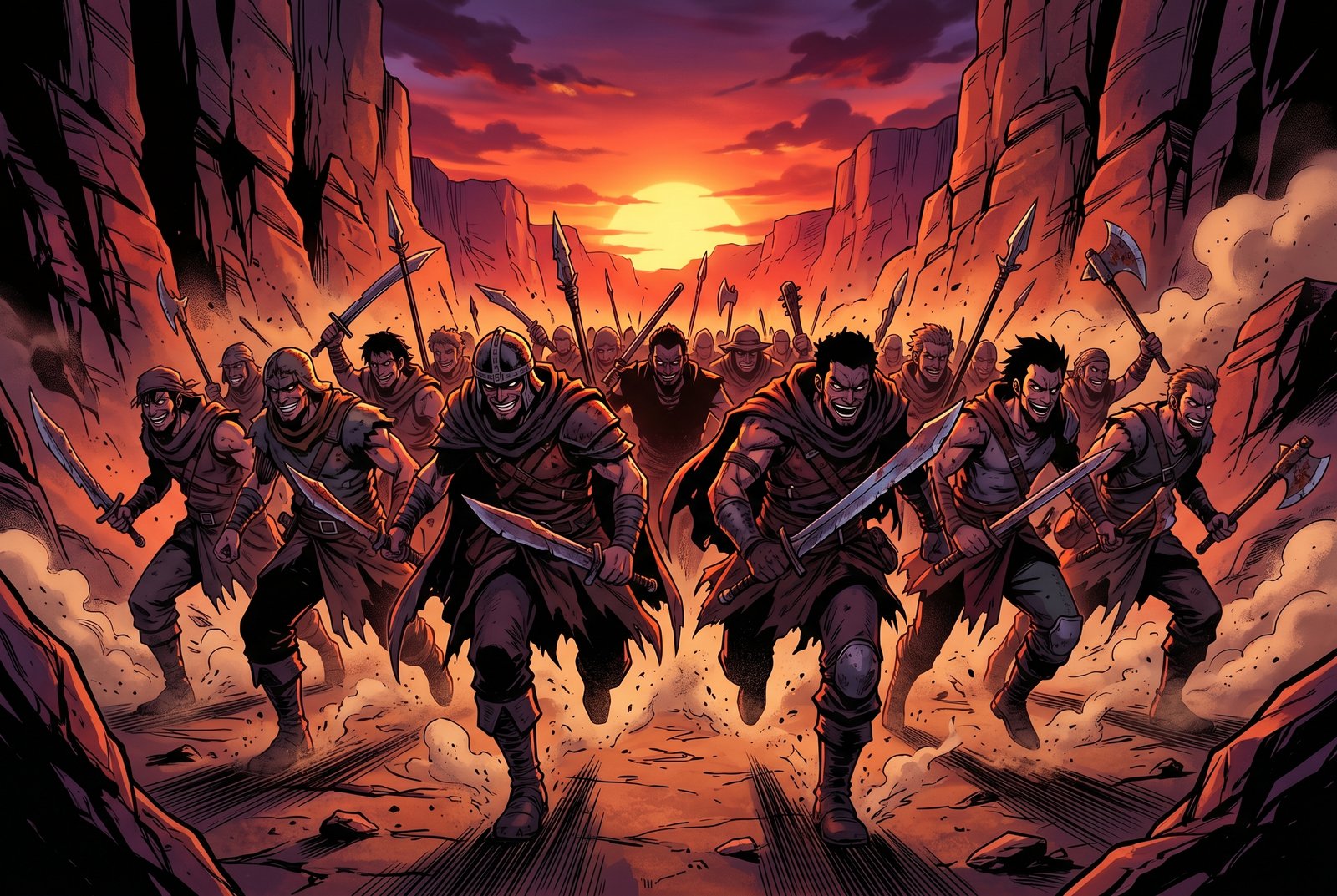 Bandit crew emerges from the canyon