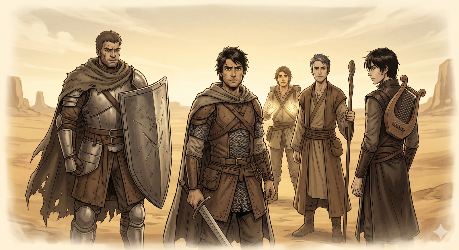 The original five on Year One — Odin, Shield Wall, PuertoRican, Coronado, Dark Asesino